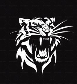 Brüllender Tiger
